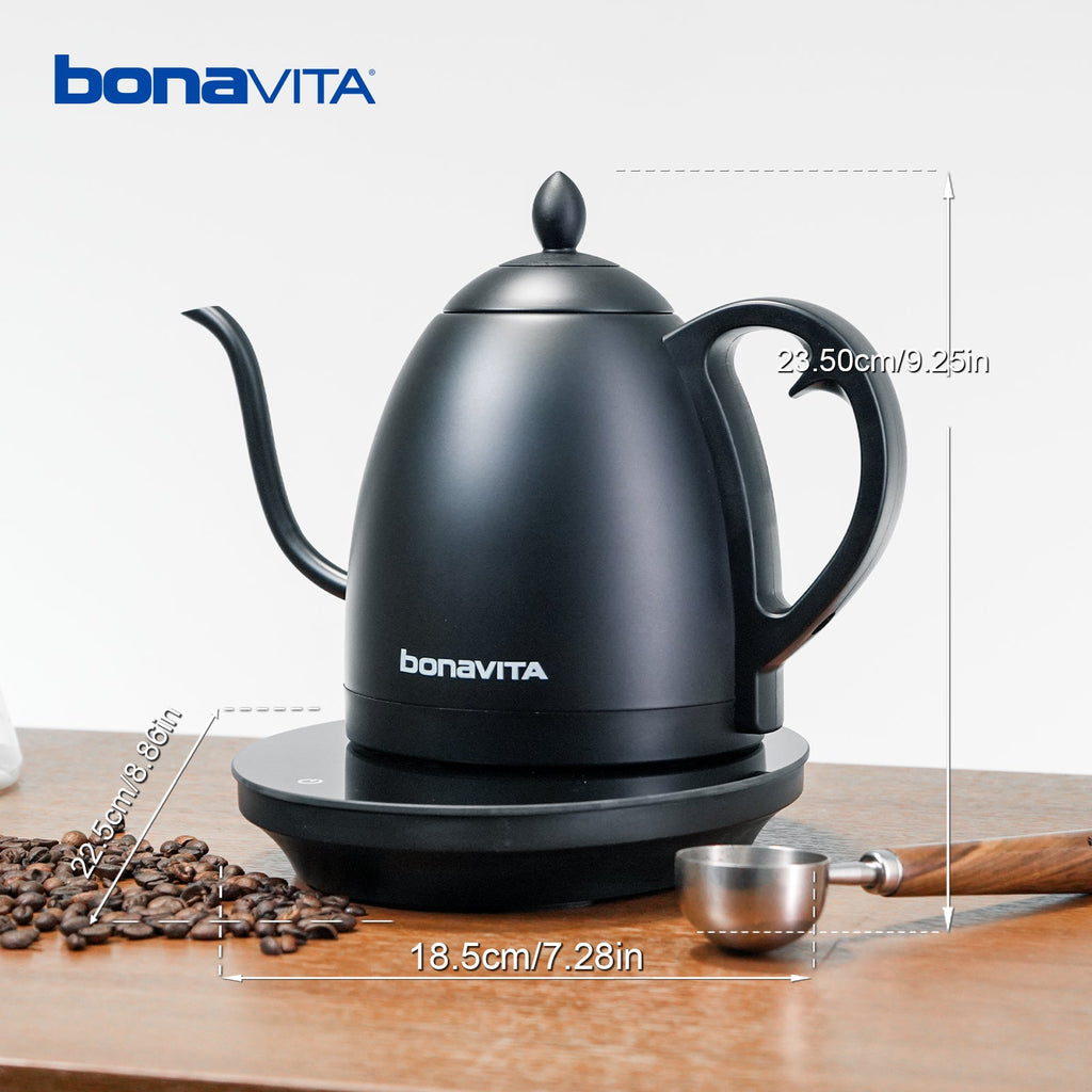 Bonavita Cosmopolitan 1.0L Gooseneck Precision Temperature Electric Kettle - Vitality Coffee