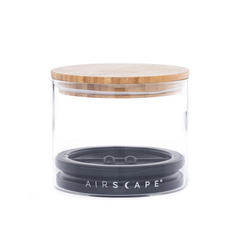 Airscape Glass Coffee and Food Storage Canister - Small (4" / 250g) | Airtight storage to preserve freshness and flavor — BellofattoBrews specialty coffee