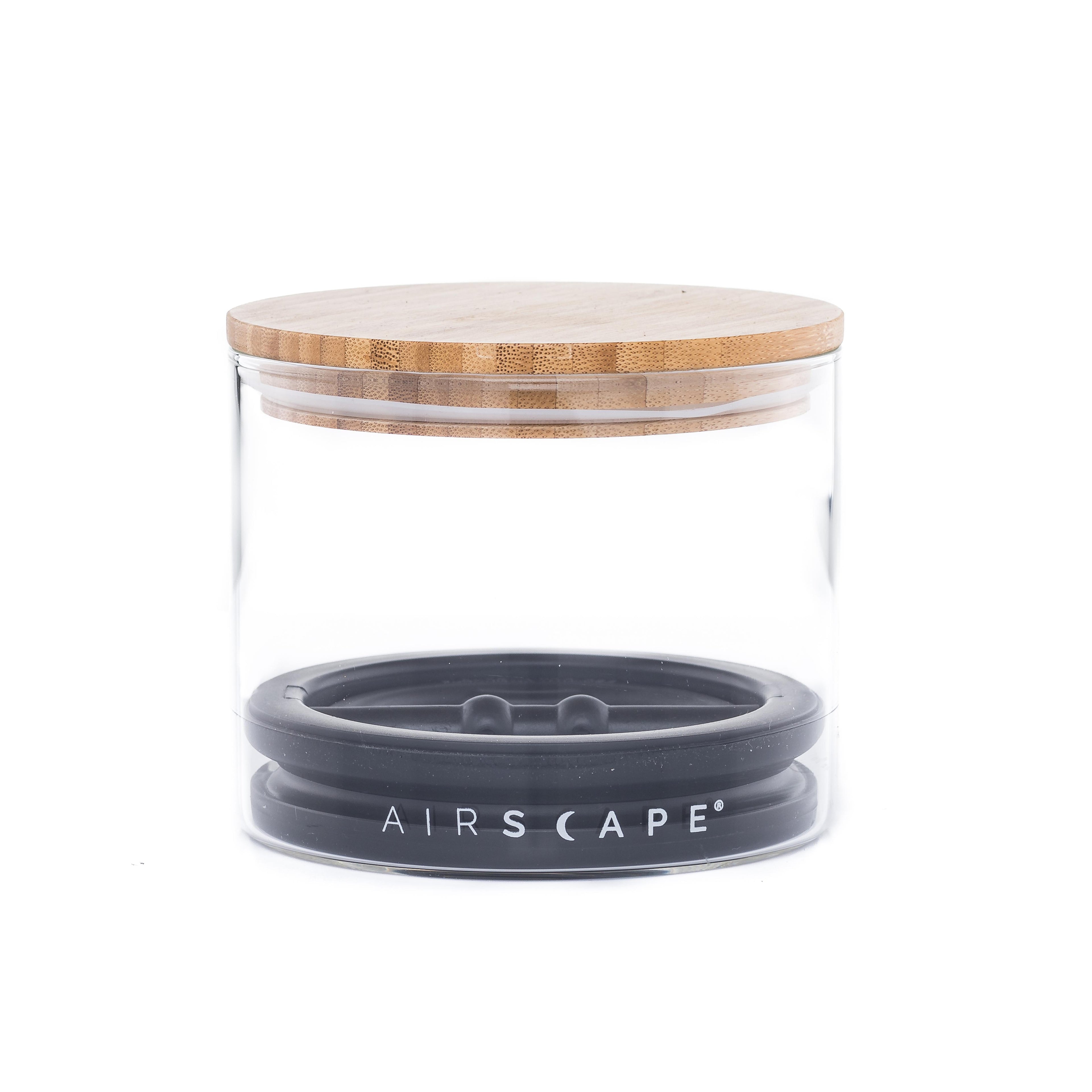 Airscape Glass Coffee and Food Storage Canister - Medium (7" / 500g) | Airtight storage to preserve freshness and flavor — BellofattoBrews specialty coffee