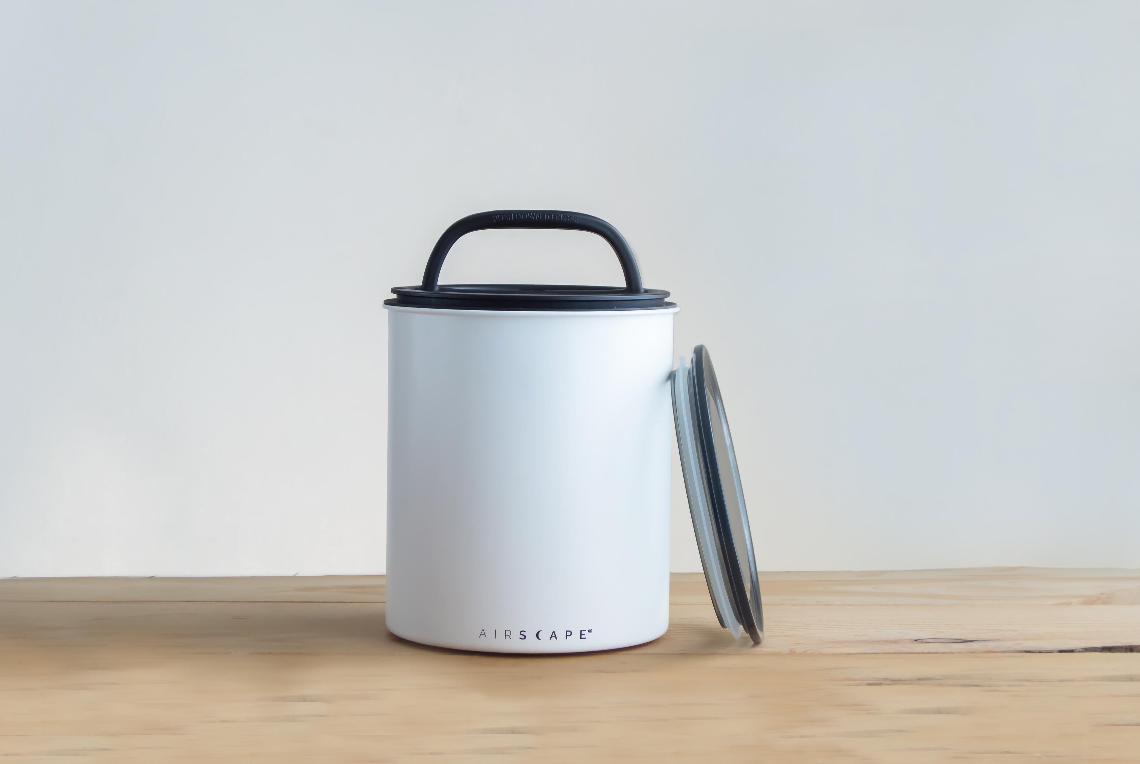 Airscape Large Galvanized Steel Canister (8" / 1kg) | Airtight storage to preserve freshness and flavor — BellofattoBrews specialty coffee