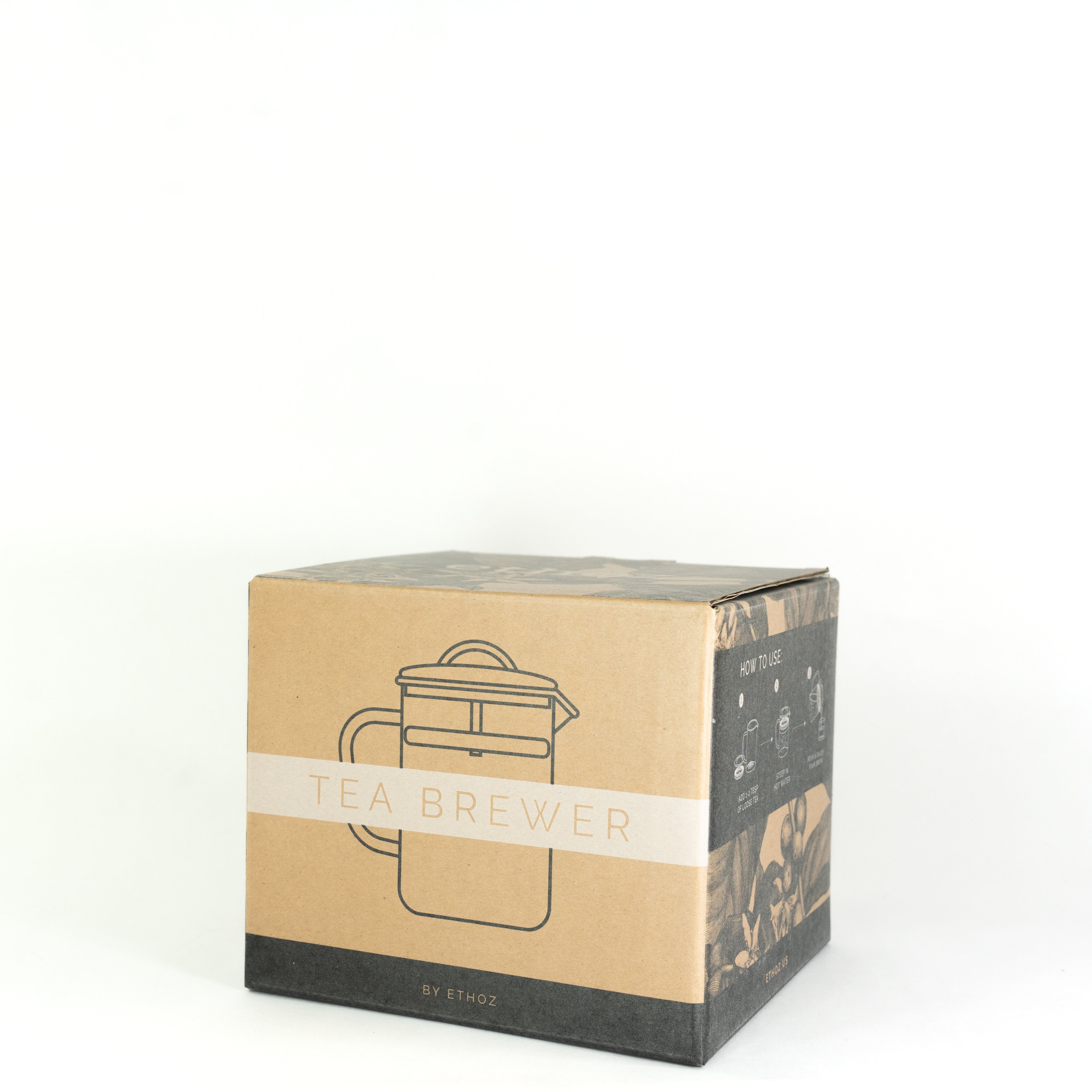 Ethoz Glass Tea Brewer - 14 fl. oz. | Floral, natural, caffeine-variable by variety — BellofattoBrews loose leaf tea