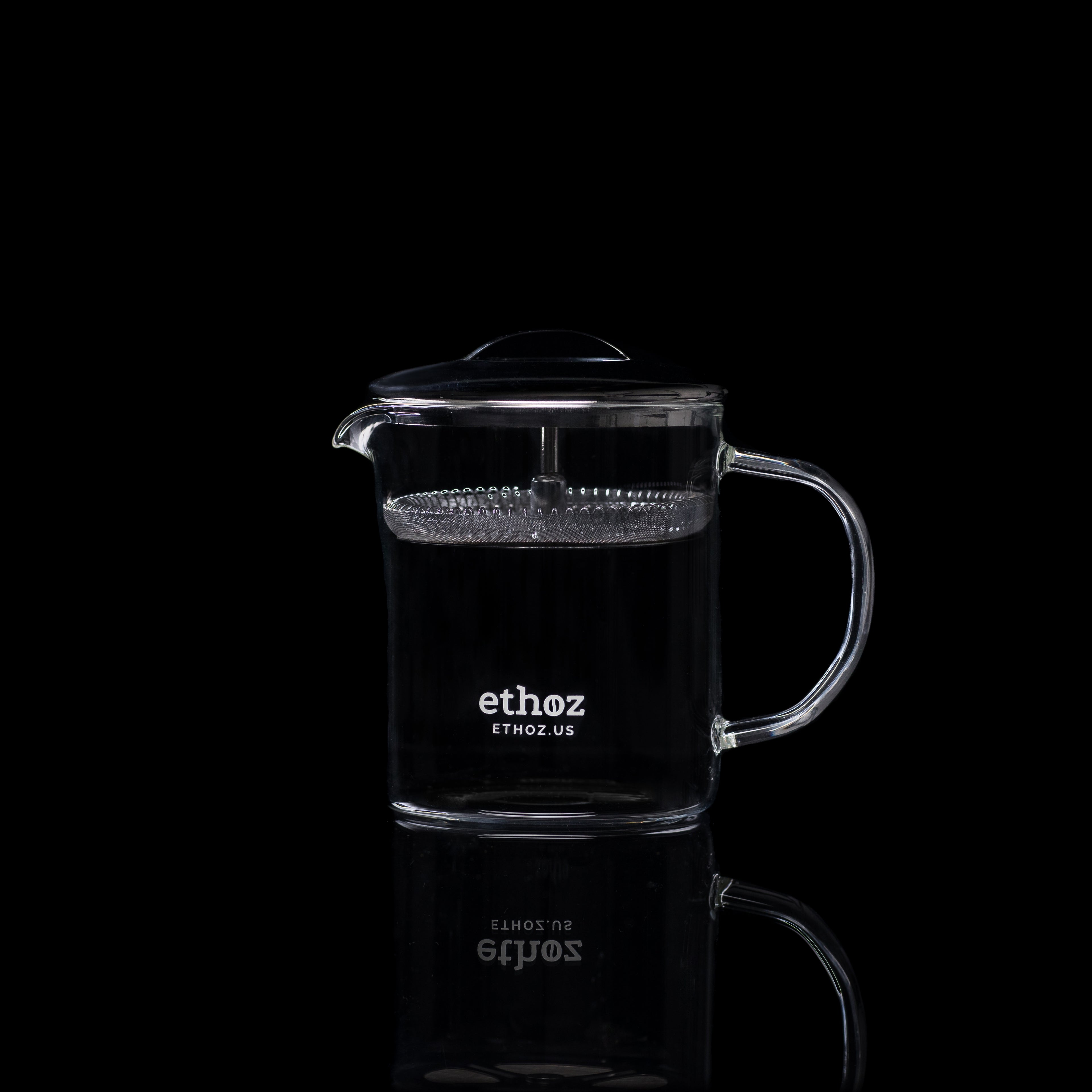 Ethoz Glass Tea Brewer - 14 fl. oz. | Floral, natural, caffeine-variable by variety — BellofattoBrews loose leaf tea