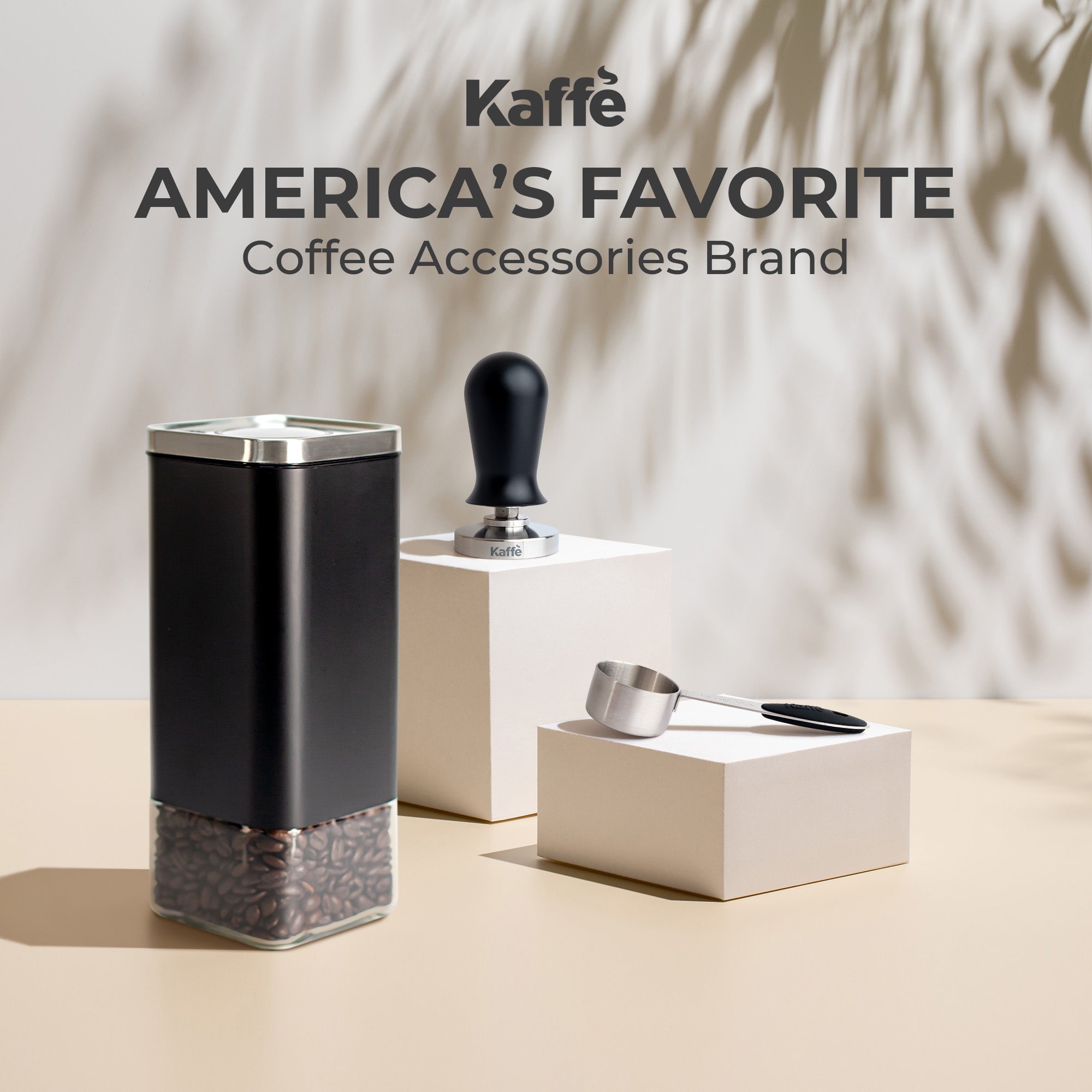 16oz square glass storage container from Kaffe Products with clear lid and airtight seal, ideal for kitchen organization and food storage