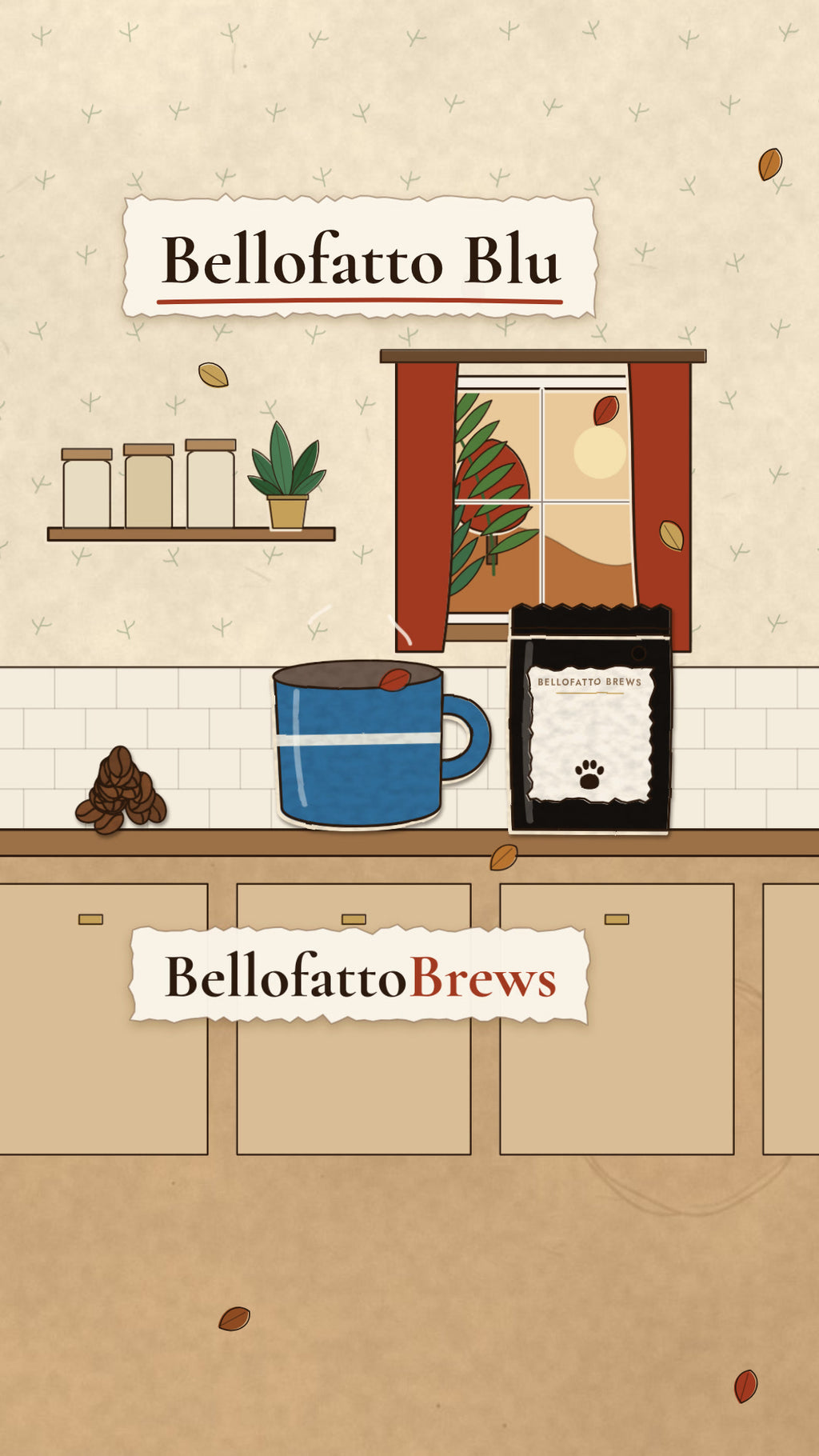 Bellofatto Blu | Bali Blue illustrated hero