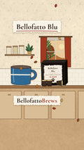 Bellofatto Blu | Bali Single Origin Coffee Pods, 12 Pack illustrated hero