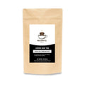 Loose leaf English Breakfast tea by Bellofatto Brews in a 3oz package, showcasing dark tea leaves in a clear container.