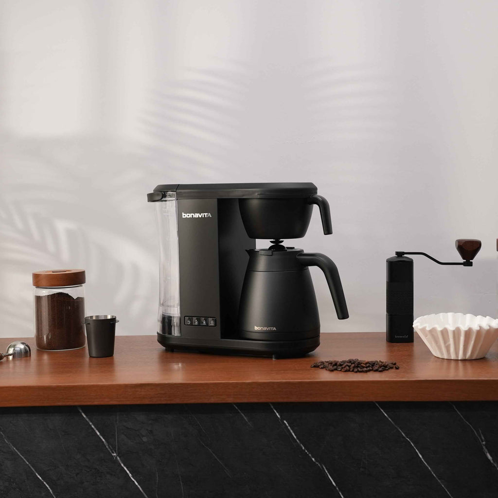 Enthusiast 8-Cup Drip Coffee Brewer with 1.3L Thermal or Glass Carafe