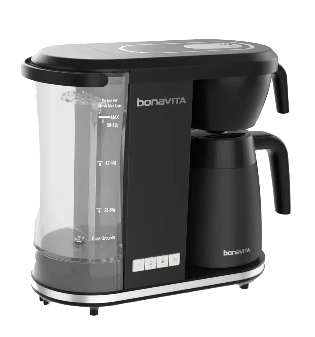 Enthusiast 8-Cup Drip Coffee Brewer with 1.3L Thermal or Glass Carafe