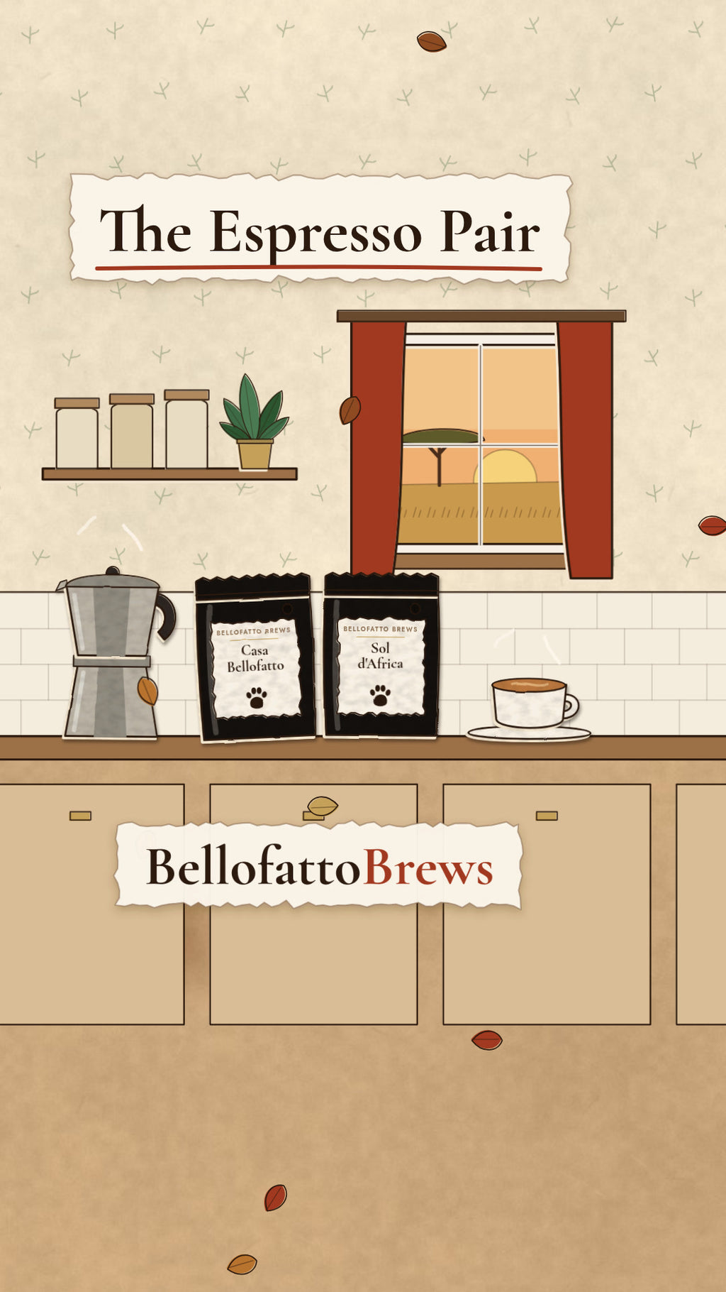 The Espresso Pair illustrated bundle artwork