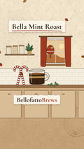 Bella Mint Roast | Candy Cane Roast illustrated hero