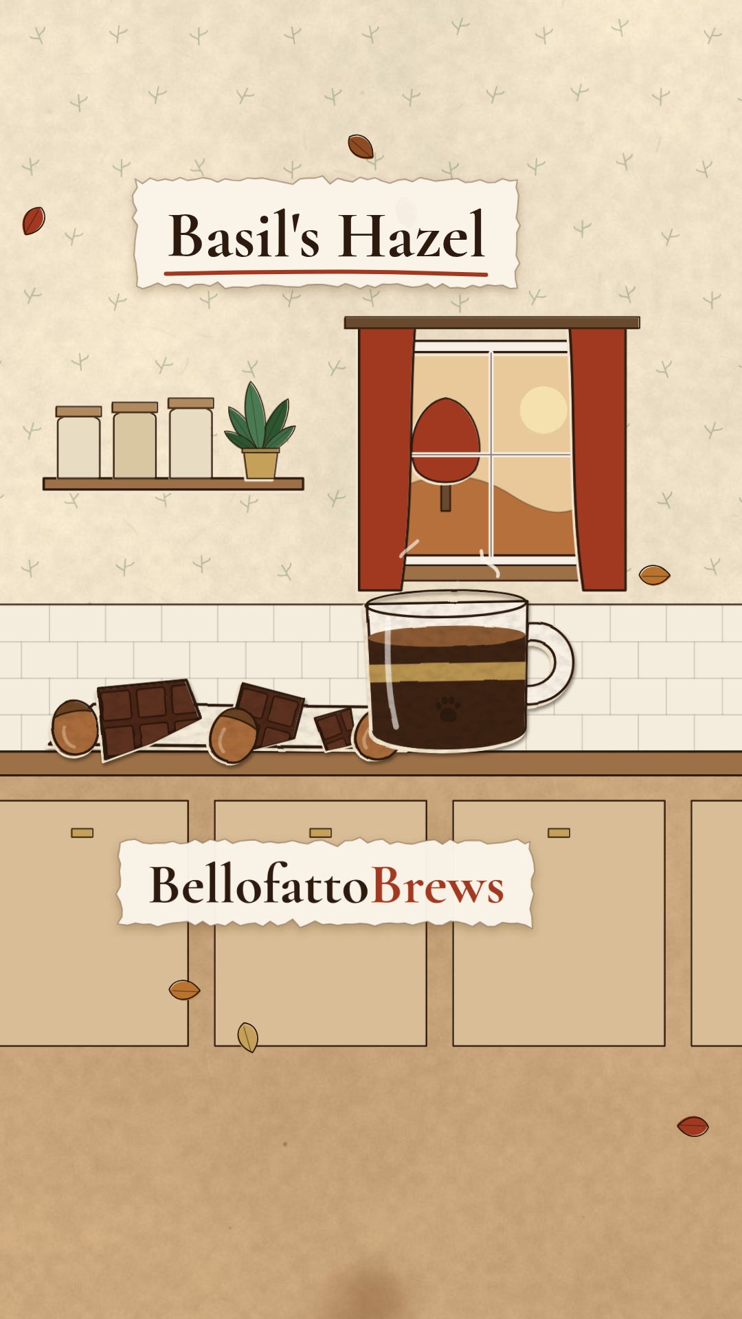 Basil's Hazel | Chocolate Hazelnut illustrated hero