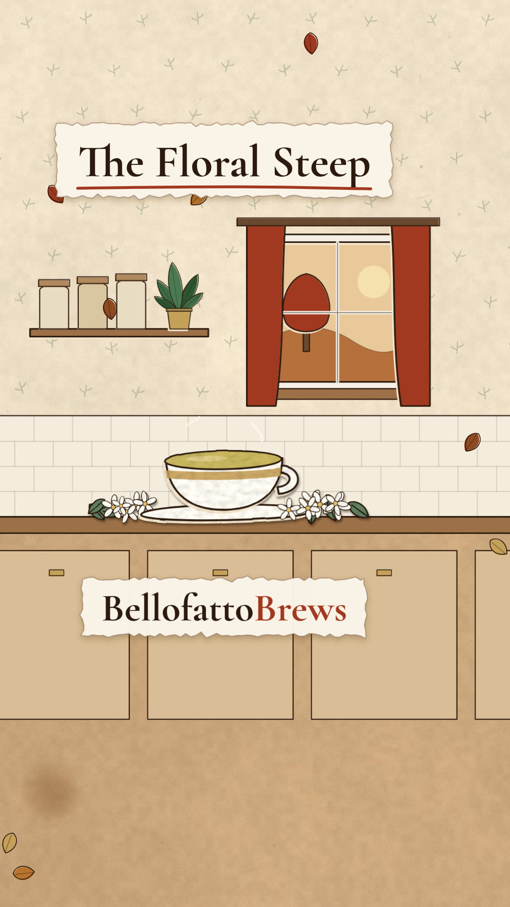 The Floral Steep | Jasmine illustrated hero