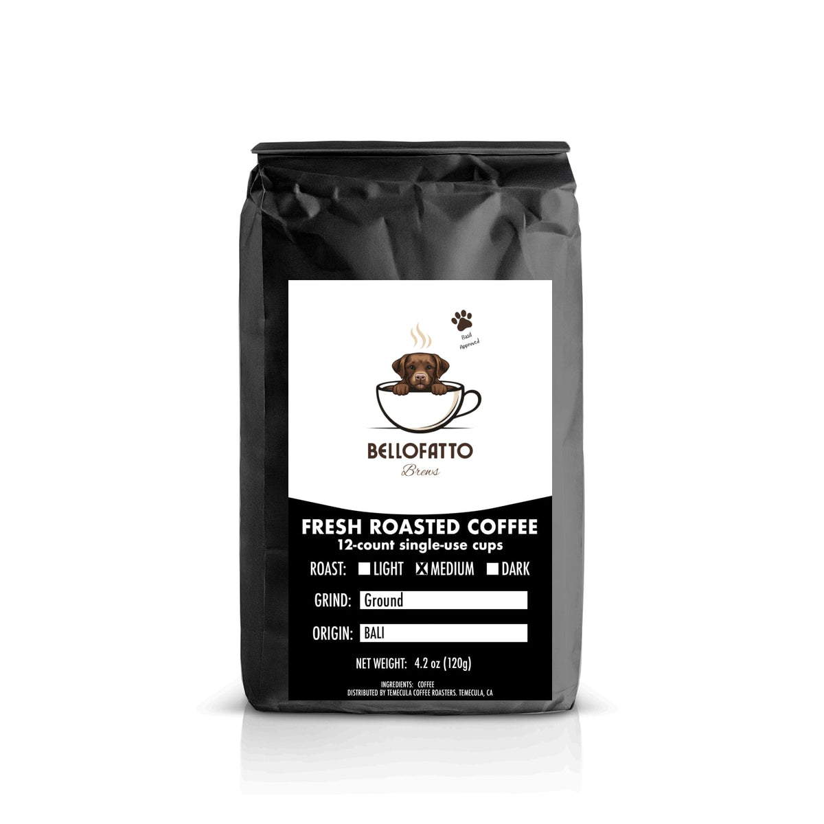 Bellofatto Blu | Bali Single Origin Coffee Pods, 12 Pack