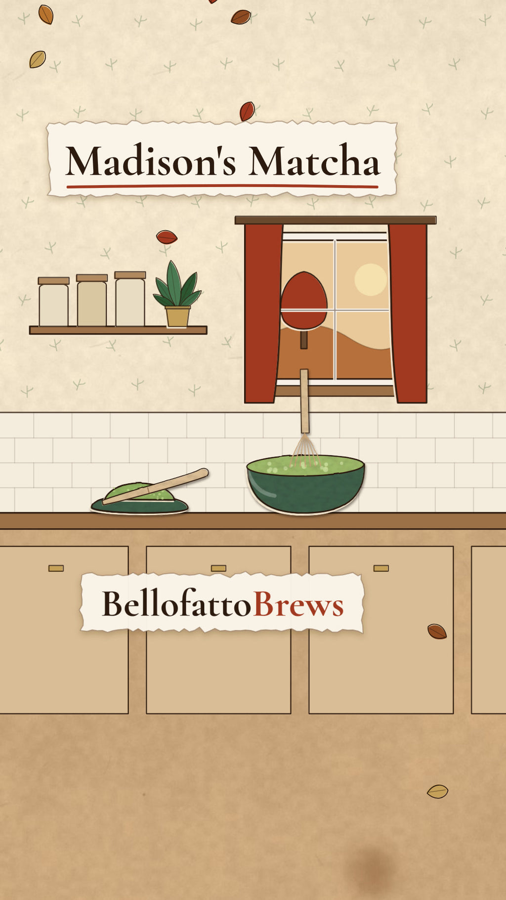 Madison’s Matcha | Matcha illustrated hero