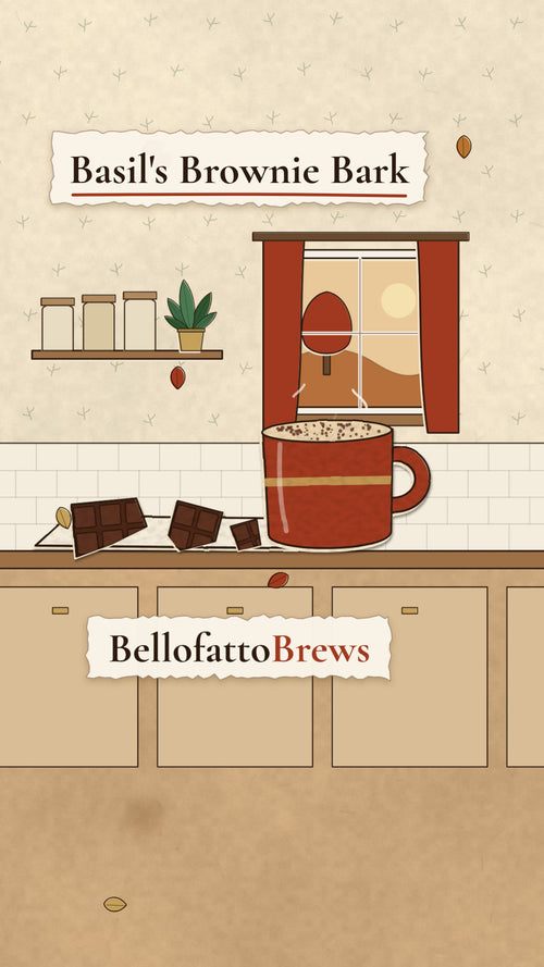 Basil’s Brownie Bark | Mocha illustrated hero