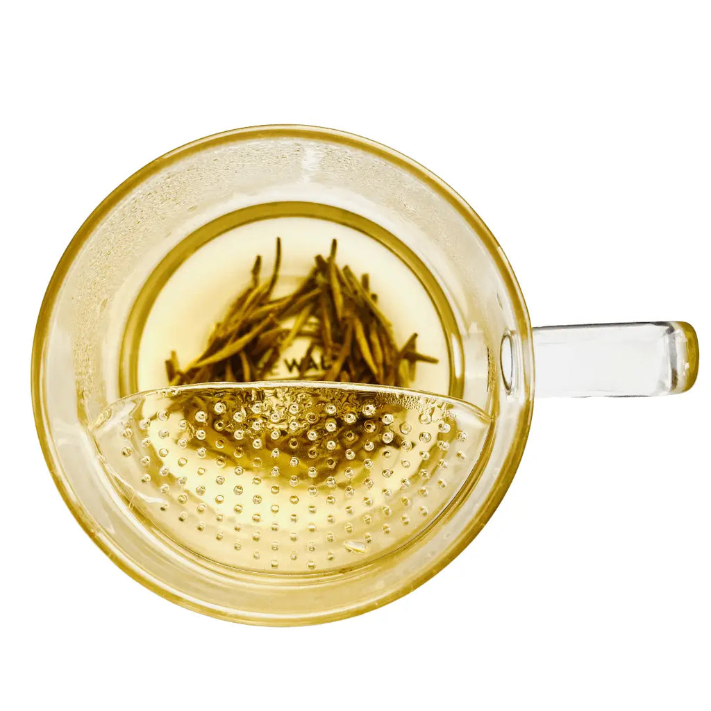 Nepal Tea The WALL® tea infuser in stainless steel, designed for brewing loose leaf tea with a 440ml capacity.