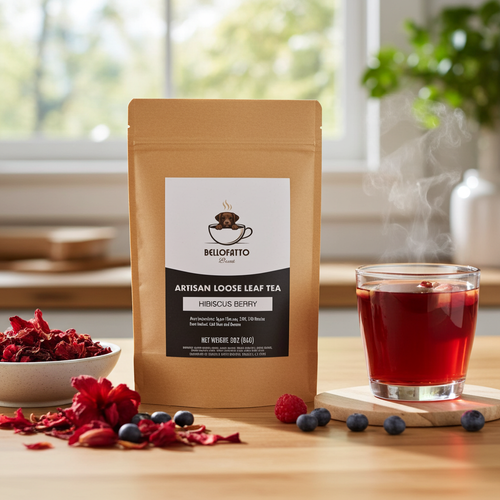 Bellofatto Rosso | Hibiscus Berry | Floral, natural, caffeine-variable by variety — BellofattoBrews loose leaf tea