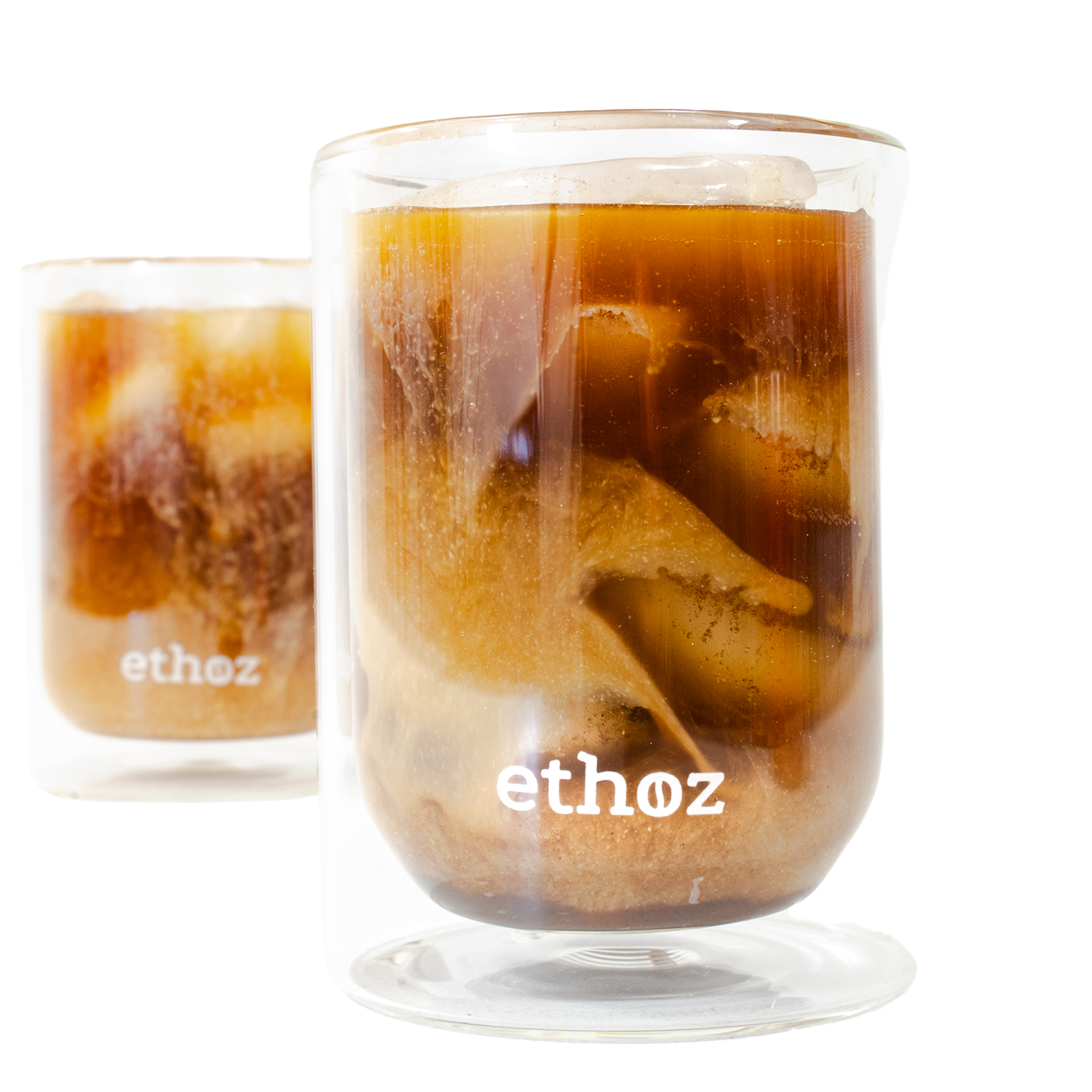 Double Wall Glass Cups - Set of 2 (8 fl. oz. each) | Thoughtfully curated for coffee lovers of all kinds — BellofattoBrews specialty coffee